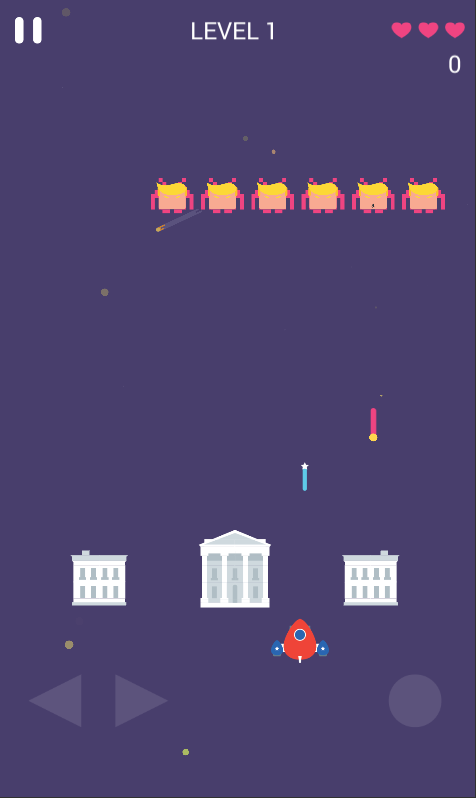 Trump Space Invaders 1.0.5. Скриншот 2