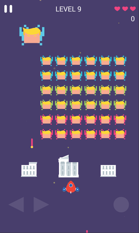 Trump Space Invaders 1.0.5. Скриншот 5