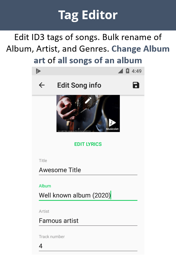 Musicolet Music Player 6.12.2. Скриншот 5