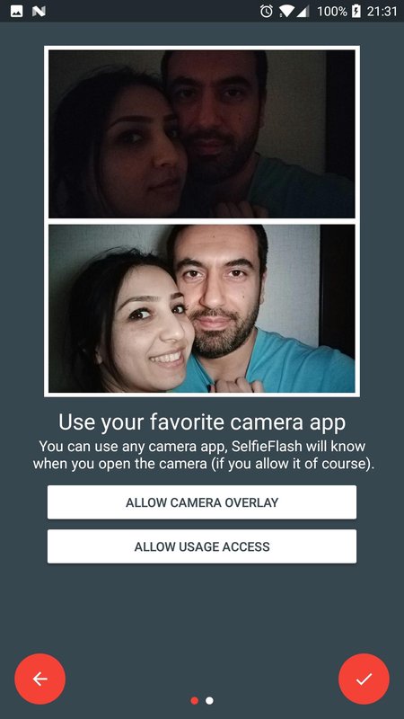Selfie Flash 2.0. Скриншот 2