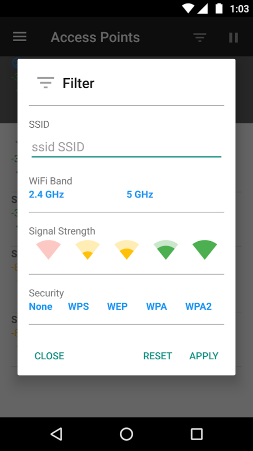 WiFiAnalyzer 3.3.1. Скриншот 15