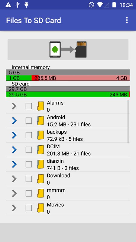 Files To SD Card 1.7022. Скриншот 1