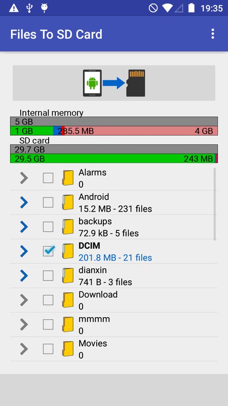Files To SD Card 1.7022. Скриншот 2
