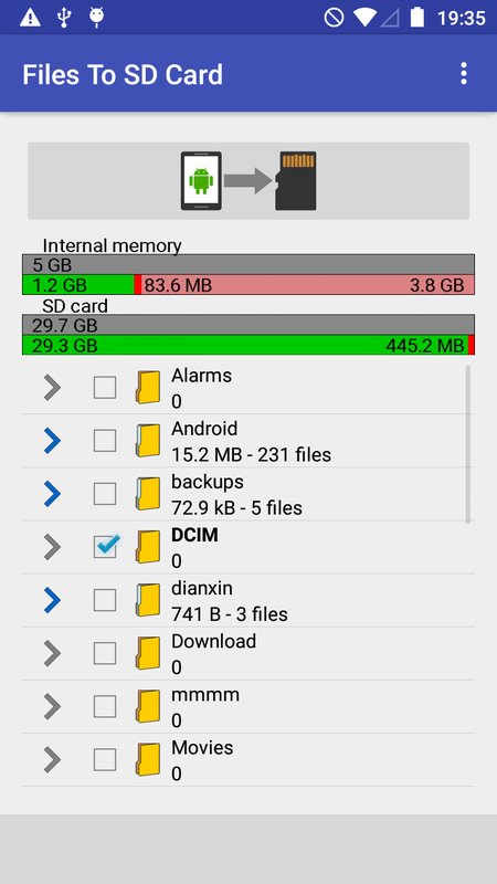 Files To SD Card 1.7022. Скриншот 5