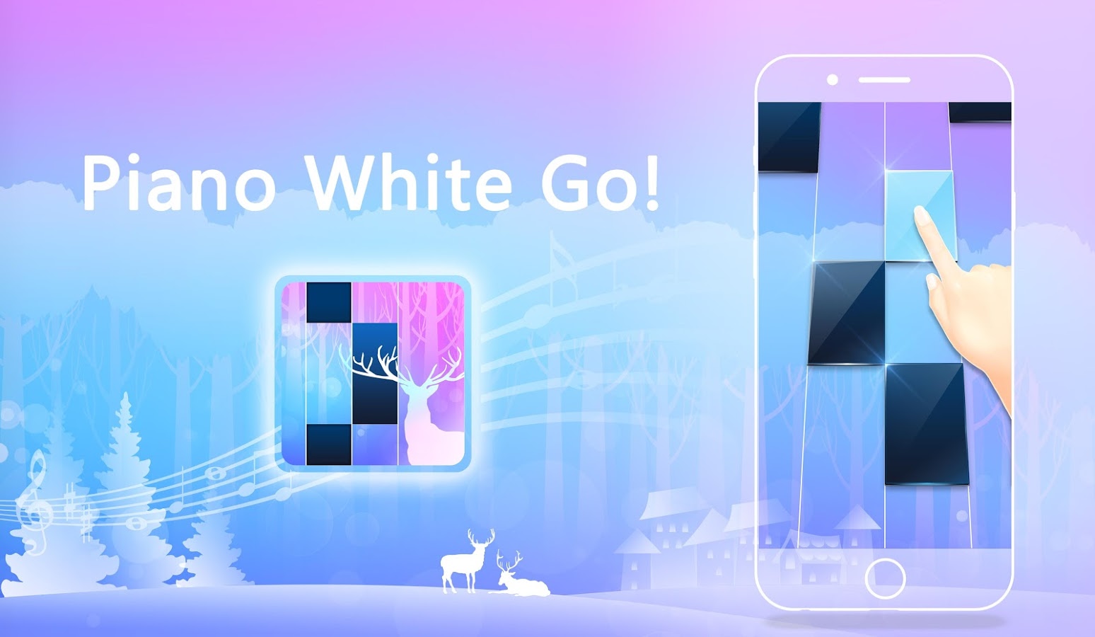 Piano White Go! 2.139. Скриншот 1
