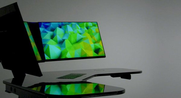 SmartDesk — умный стол с тройным дисплеем и сканером документов