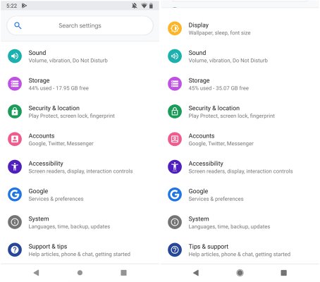 Вышла Android P DP4: изменённый стиль иконок и ручное переключение темы
