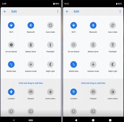 Вышла Android P DP4: изменённый стиль иконок и ручное переключение темы