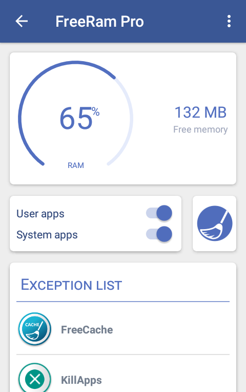 FreeRam 1.0.4. Скриншот 1