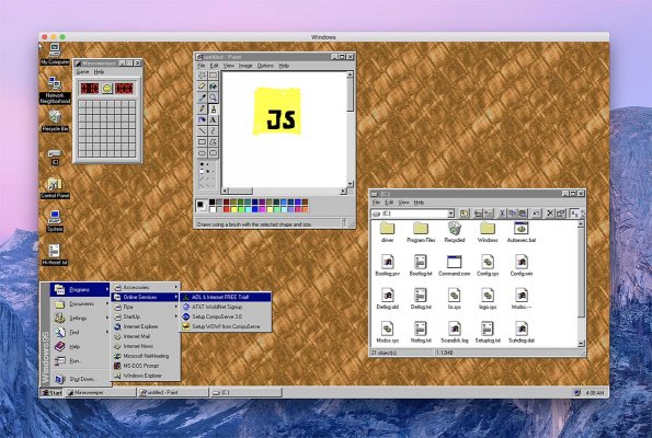 Запустить Windows 95 теперь можно в два клика — время ностальгировать