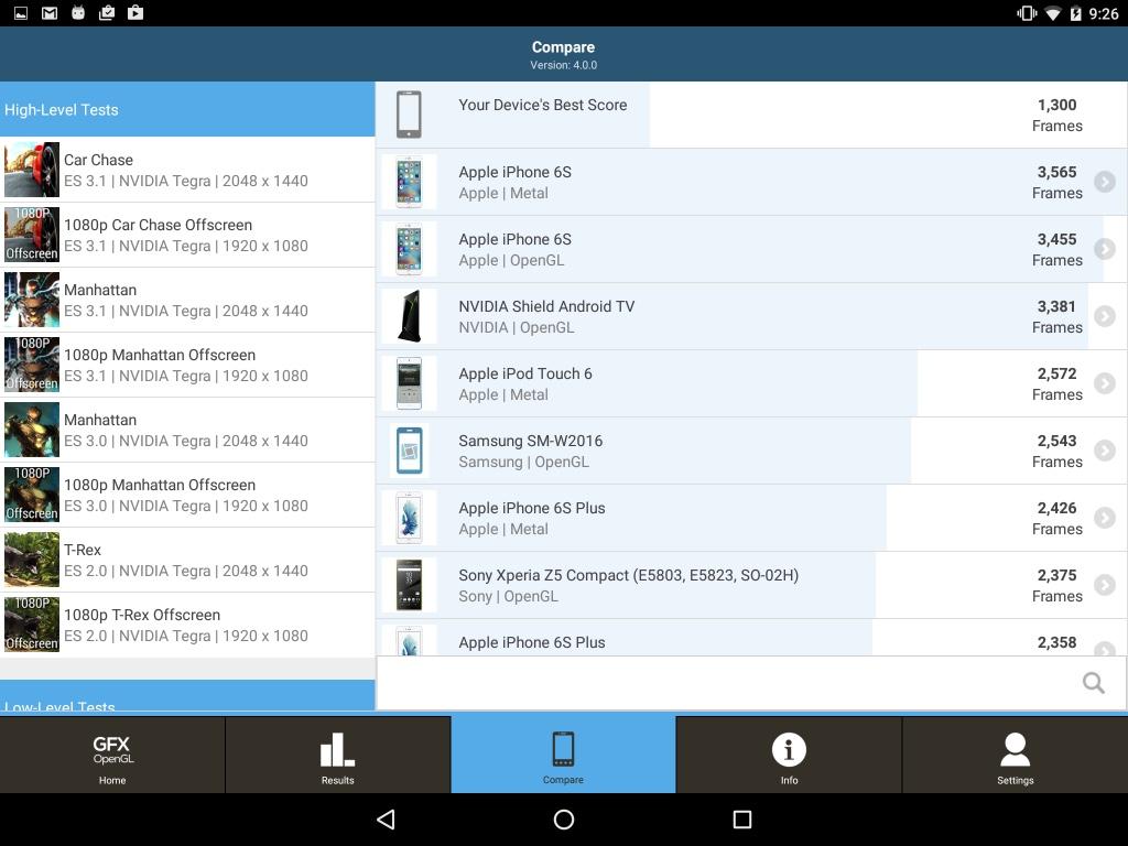 GFXBench Benchmark 5.1.1. Скриншот 22