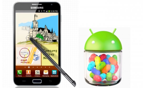 Samsung обновляет свой оригинальный Galaxy Note до Android 4.1.2 JB