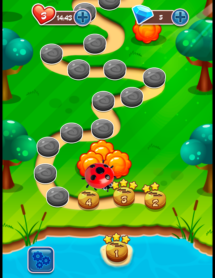 Ladybug Match 3 Miracle Kids 1.3. Скриншот 18